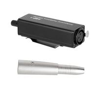 MQODLFP 1 lot d'amplificateurs de casque XLR à 3,5 mm sans interférence HiFi de qualité sonore avec contrôle du volume de sortie pour les amateurs de musique Noir