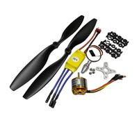 MQODLFP 2212 1000KV 6T Moteur sans balais Outrunner + 30A ESC+1045 Kit d'hélice pour RC Avion Multicopter Pièces