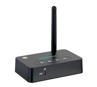 MQODLFP Adaptateur audio Bluetooth 5.1 avec télécommande NFC AUX 3,5 mm - Émetteur et récepteur de musique sans fil pour TV