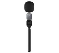 MQODLFP Adaptateur de microphone sans fil portable avec mousse pare-brise pour microphone cravate sans fil