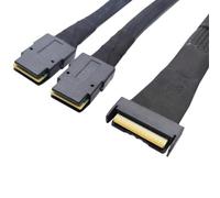 MQODLFP Câble adaptateur serveur MClO X8 MCIO 8i (74P) vers double SFF-8087 PCIE5.0