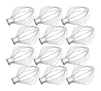 MQODLFP Lot de 12 fouets en acier inoxydable pour mélangeur à farine et gâteau K45WW