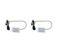 MQODLFP Lot de 2 lampes chauffantes pour cage à oiseaux, simulation d'environnement naturel, lampe chauffante anti-morsure pour perroquets