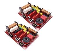 MQODLFP Lot de 2 séparateurs de haut-parleur audio 2 voies 500 W 3200 Hz réglables haute et basse fréquence Hifi Filtre croisé haute fidélité