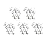 MQODLFP Lot de 25 porte-clés en forme de flocon de neige en forme de patins à glace 3D pour cadeau d'hiver