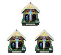 MQODLFP Lot de 3 thermomètres d'intérieur précis Sunny Rainy Box - Baromètre maison - Hygromètre - En plastique - À suspendre - Pour femme