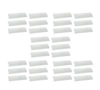 MQODLFP Lot de 30 lattes de rechange pour stores horizontaux, languettes de réparation horizontales blanches, fixations de stores horizontaux