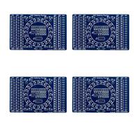 MQODLFP Lot de 4 panneaux d'entraînement à souder LED SMD NE555 rotatifs à monter soi-même, kit de bricolage pour entraînement de compétences