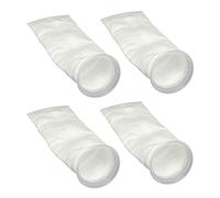MQODLFP Lot de 4 sacs de chaussettes pré-filtrants en feutre pour aquarium 200 μm 10,2 x 38,1 cm