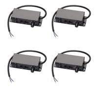 MQODLFP Lot de 4 variateurs d'intensité DC 0-10 V - Contrôleurs de synchronisation rotatifs marche/arrêt pour pilotes LED 0/1-10 V à intensité variable - Ballasts électroniques