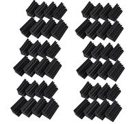MQODLFP Lot de 48 panneaux acoustiques muraux en mousse pour studio - Noir