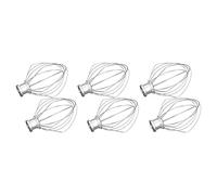 MQODLFP Lot de 6 fouets en acier inoxydable pour mélangeur à farine et gâteau K45WW