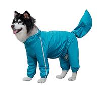 mqooqm Manteau de pluie pour chien de grande taille, Border Collie, Golden Retriever, Labrador, grands vêtements pour chien (bleu lac, taille 11XL)