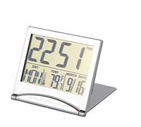 MQPALZKD Calendrier Thermomètre numérique Pliant LCD Digital Réveil Table de bureau Météo de bureau Température Température Nécronique Ménage Mini