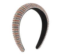 MQPALZKD Color diamond sponge headband white red full drill headband hair accessories