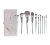 MQPALZKD Ensemble complet de pinceaux de maquillage, 14 pièces, poudre, ombre à paupières, fond de teint, fard à joues, haute brillance, cheveux super doux