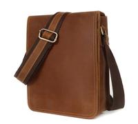 MQPALZKD Petit sac à bandoulière à rabat pour homme, sac à bandoulière pour voyage, travail, sac à bandoulière, D, 26.5cm