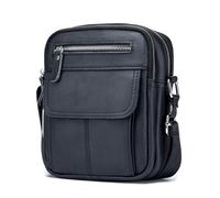 MQPALZKD Sac à bandoulière pour homme - Sac à bandoulière en cuir de vache - Mini grande capacité, D, 21cm