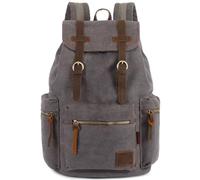 MQPALZKD Sac à dos en toile, sac à dos rétro, sac à dos for étudiant, décontracté(Gray)