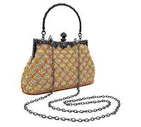 MQPALZKD Sac à main pour femme brodé européen et américain Sac à main pour femme Motif écailles de poisson Banquet