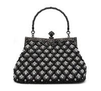 MQPALZKD Sac à main pour femme brodé européen et américain Sac à main pour femme Motif écailles de poisson Banquet