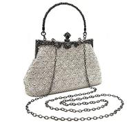 MQPALZKD Sac à main pour femme brodé européen et américain Sac à main pour femme Motif écailles de poisson Banquet