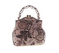 MQPALZKD Sac de broderie perlé en toile de jute Sac direct pour femme Sac artisanal en gros Sac pour femme Sac à perles classique (noir-Soul Eater1)