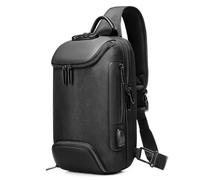 MQPALZKD Sac pour homme Sac de poitrine antivol Sac à bandoulière Sac à bandoulière Homme Sacs à bandoulière Homme Étanche Court Voyage, D, 35CM