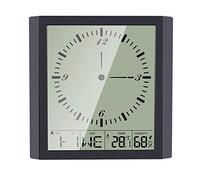 MQPALZKD Stations météo Digital LCD Dispaly Grand écran Thermomètre Écran Humidité Mur d'humidité Accrocher Réveil Dernier intérieur