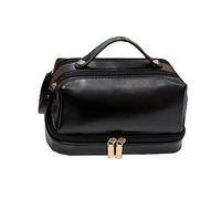 MQPALZKD Trousse de Maquillage à Couche for Femmes Sac de Rangement for cosmétiques rétro de Grande capacité Voyages Portable
