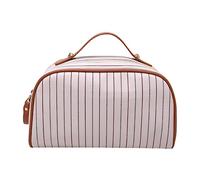 MQPALZKD Trousse de Maquillage à Rayures, multifonctionnelle, Grande capacité, Trousse de Toilette Portable, Trousse de Rangement for cosmétiques