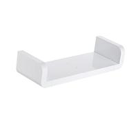 MQPALZKD Wall Flottant Suspendu Rayons Blancs u façonné pour Salle de Bain Organisateur monté dortoir de Chevet dortoir