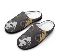 MQPYWLH Danseuse Classique Chaussons Femme Pantoufles Antidérapant Chaussons Maison Mémoire Mousse Slippers