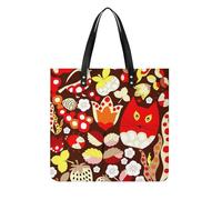 MQPYWLH Fleur Oiseau Hibou Femmes Sac À Main Shopper Sac À Bandoulière Tote Bag Pour Voyage 39x39cm
