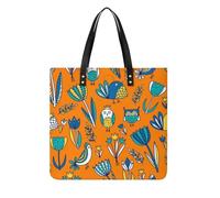 MQPYWLH Hibou Femmes Sac À Main Shopper Sac À Bandoulière Tote Bag Pour Voyage 39x39cm