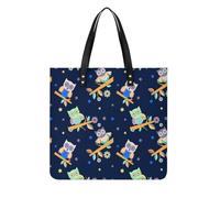 MQPYWLH Hibou Vert Femmes Sac À Main Shopper Sac À Bandoulière Tote Bag Pour Voyage 39x39cm