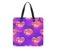 MQPYWLH Je T'aime Femmes Sac À Main Shopper Sac À Bandoulière Tote Bag Pour Voyage 39x39cm