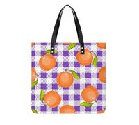 MQPYWLH Véronique Orange Femmes Sac À Main Shopper Sac À Bandoulière Tote Bag Pour Voyage 39x39cm