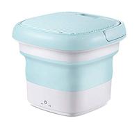 MQQ Machine À Laver Mini Portable, Machine De Nettoyage Ultrasonique De Désinfection D'ozone, Petite Machine À Laver Pliante De Style sous-vêtements Automatique (Color : Green)