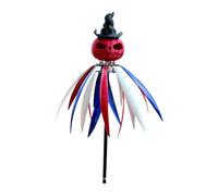 Mqs781 Moulin à vent d'extérieur en forme de citrouille pour l'automne, les vacances, le jardin, le festival Mqs781 (orange, 90 cm)