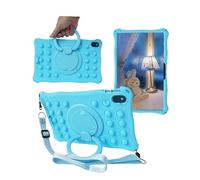 MQVQAUBST Étui for Tablette Huawei Honor Pad 8 12 Pouces HEY-W09 2022, Coque en Silicone Souple avec poignée rotative(SkyBlue)