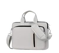 MQVQAUBST Housse for ordinateur portable 13 14 15.6 17.3 pouces, étui adapté for Macbook Air/ASUS/Lenovo/Dell/Huawei, sac à main à bandoulière(Off-white,13.3-14in)