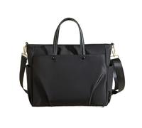 MQVQAUBST Housse for ordinateur portable adaptée for Macbook Air Pro/Lenovo/Asus/Samsung/Dell 13.3 14 15.6 ", sac à main à bandoulière for ordinateur, porte-documents(Black,15.6-16 inch)