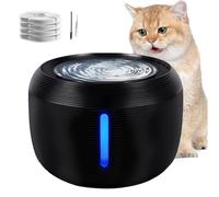 MQVXT Fountain à Eau pour Cat,2,5L Fontaine à Eau pour Chat Ultra Silencieuse Distributeur Eau,avec Filtre à Charbon Actif et Pompe Intelligente,pour Chats Chiens et D’Autres Animaux de Compagnie