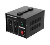 Mqwdxxfes Transformateur de tension 1000 VA 110 V vers 220 V Step Up/Down Voltage Convertisseur de tension 800 W Protection contre les surcharges avec prises EU/US/UK, convertisseur de courant pour