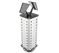 Mqwdxzfes 44 paires de lunettes rotatives, présentoir carré avec miroir, support de lunettes de soleil, support de lunettes de soleil, support de lunettes droit, magasin d'opticiens pour opticiens