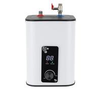 Mqwdxzfes 8L Mini Chauffe-Eau Instantané Électrique 1500W, Chauffe-Eau Sous Évier Mobile, Régulateur 0-65℃, Étanche IPX4, Protection Complète, Pour Cuisine, Salle de Bain, Camping-Car et Lavabo
