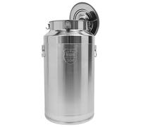 Mqwdxzfes Carafe à lait en acier inoxydable 304 - 76 l/88 l - Grand seau de rangement avec couvercle à 4 points - Bidon en acier inoxydable - Récipient de transport pour produits alimentaires - Carafe