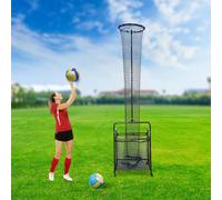 Mqwdxzfes Filet d'entraînement de volleyball avec hauteur et angle réglables, outil d'entraînement professionnel pour le volley-ball pour les exercices en intérieur et en extérieur, améliore le rebond