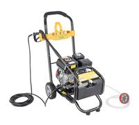 Mqwdxzfes Kit complet de nettoyeur haute pression à essence 7,5 CV avec moteur de nettoyage de surface avec tuyau de 8 m et 5 buses, kit de nettoyage à gaz, nettoyeur de jardin, jet vapeur pour cour